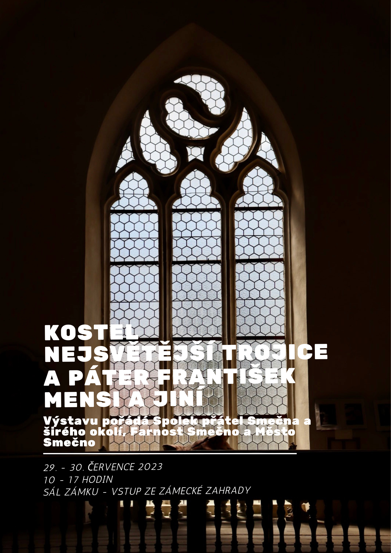 Brown White Photocentric Art Exhibition Poster